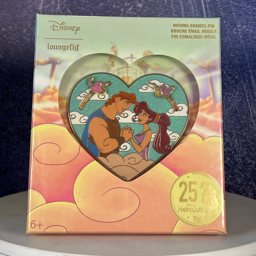 Loungefly: Disney: Hercules - Hercules and Meg Heart 3-Inch Collector Bo…